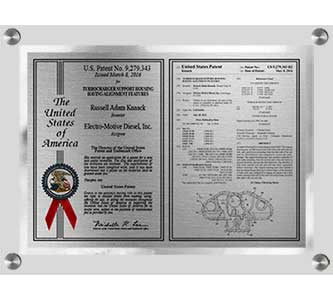 Double Patent Plaque with Clear Standoff Mount