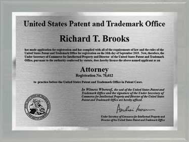 attorney or agent registration certificate-floater