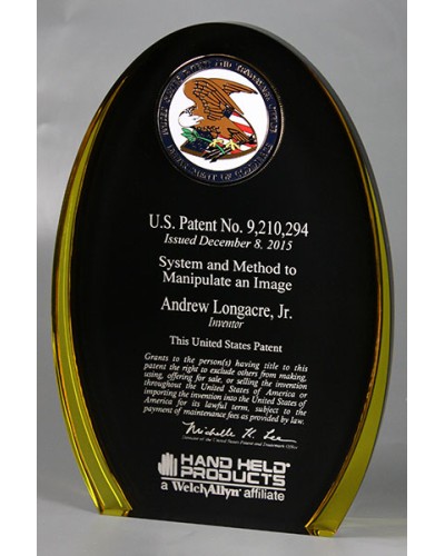 patent plaque - medallion - LS - presentation