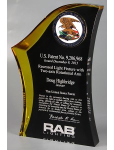 Medallion Patent Desk Plaque - LS-Certificate