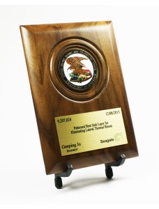 Patent Medallion Desk Plaque