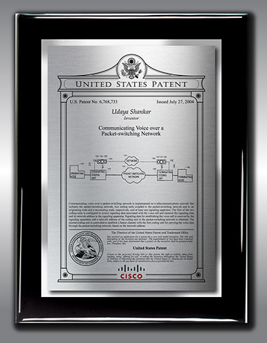 Cisco Wall Patent Plaque