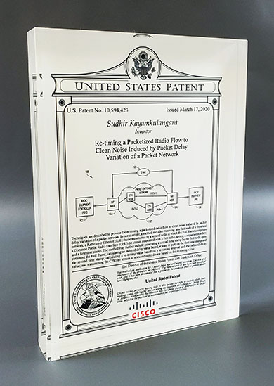 Cisco Desktop Patent Plaque