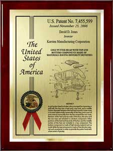 Custom Patent Plaque with Plaque Base