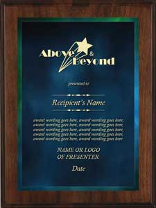 Corporate Plaques - Above and Beyond Award - cr01