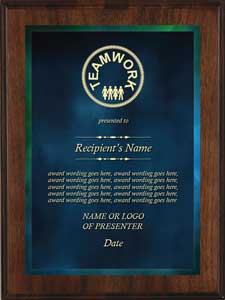 Corporate Plaques - Teamwork Award - cr01