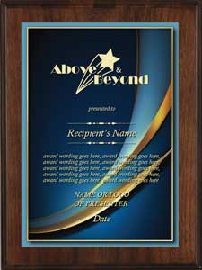 Corporate Plaques - Above and Beyond Award - cr02