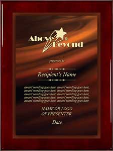 Corporate Plaques - Above and Beyond Award - cr03