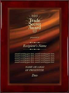 Corporate Plaques - Trade Secret Award - cr03