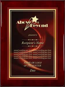Corporate Plaques - Above and Beyond Award - cr04