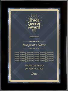 Corporate Plaques - Trade Secret Award - fd02