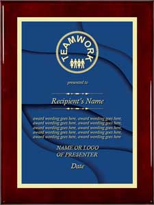 Corporate Plaques - Teamwork Award - sd02