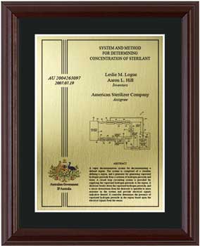australia-patent-plaques-wood-frame