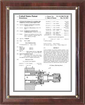 slidein patent plaque - front page