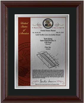 10 million-patent-plaques-wood-frame