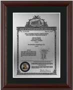 patent-plaques-wood frame-classic