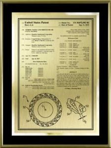 Metal Frame Front Page Patent Plaques