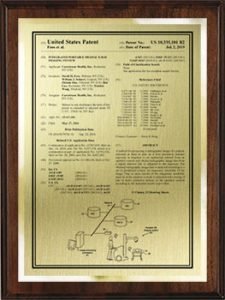 Wood Base Frontpage Patent Plaques