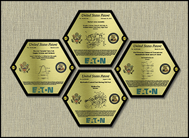 Hexagon Patent Plaques-4 set