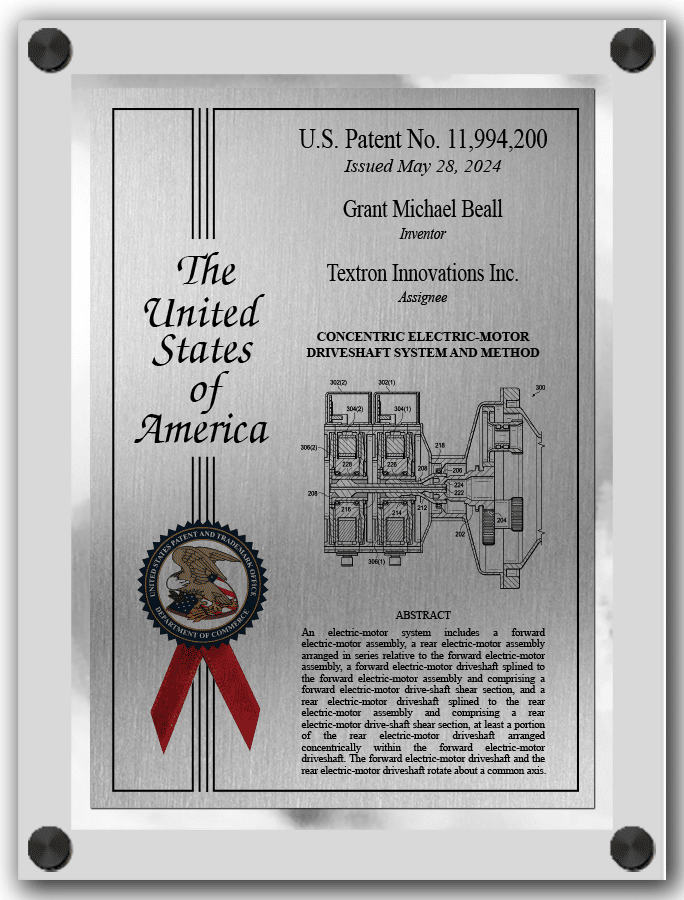 patent plaques-custom design-standoff mount